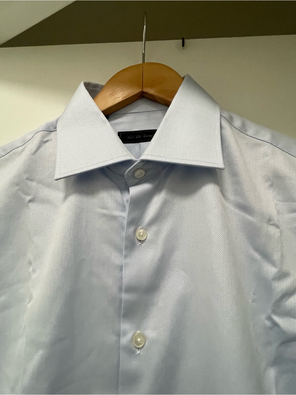 Light Blue Men's Dress Shirt - Classic Spread Collar